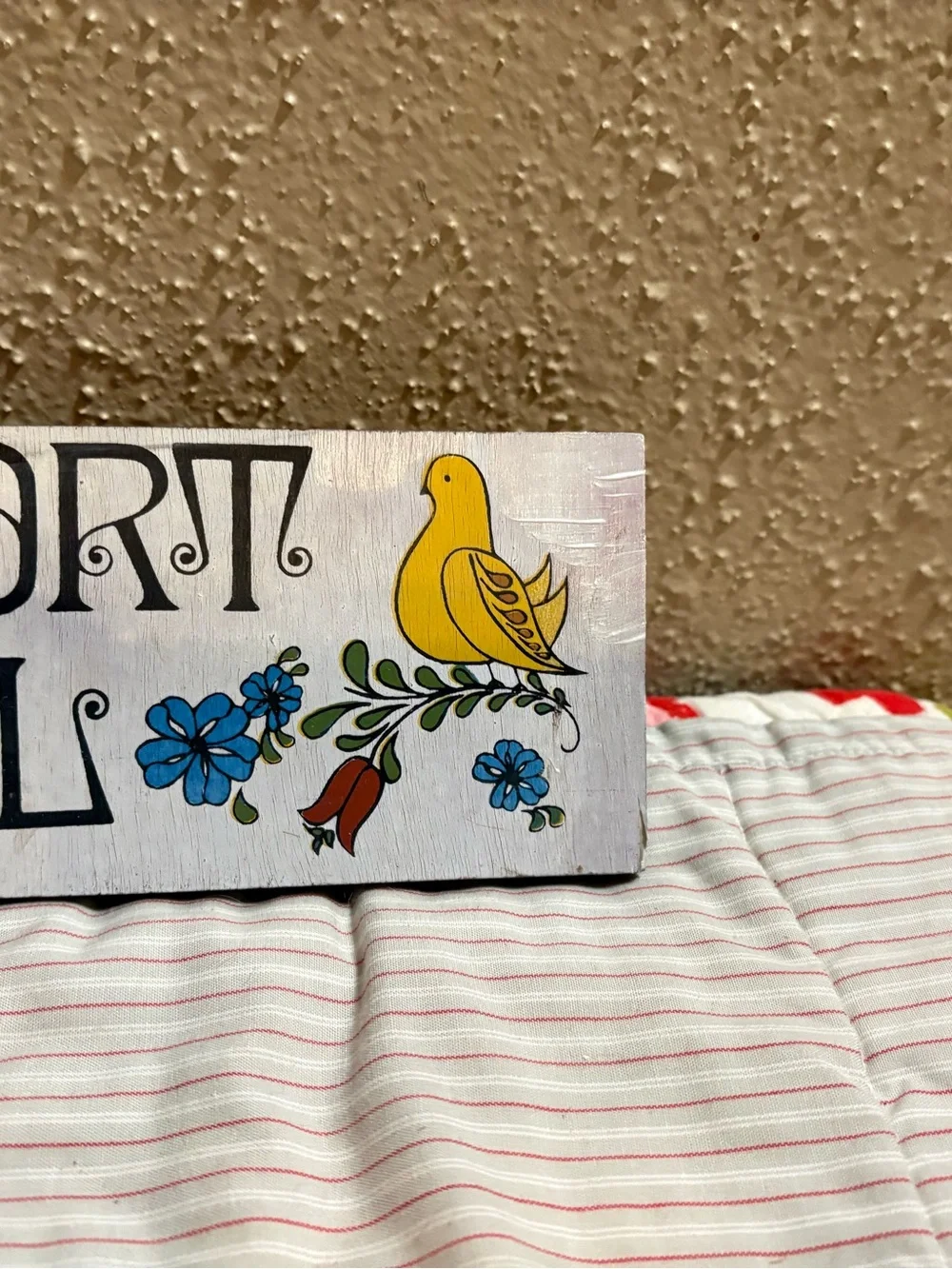 Vintage George Nathan Life is too Short to Be Small Decorative Wall Sign